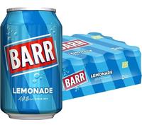 Khudadad BARR Fizzy Drink Cans, No Sugar, 24 x 330 ML UK - 24 pack (24x, Lemonade)