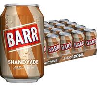 Khudadad BARR Fizzy Drink Cans, No Sugar, 24 x 330 ML UK - 24 pack (24x, Shandyade)