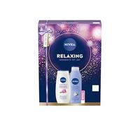 Khudadad Nivea Feel Heavenly Skincare Regime Gift Set 3 Pieces Includes Nivea Rose & Argan Oil, Oil in Lotion 200ml, Lip Balm and Cashmere Shower Gel Gifts For Women