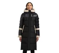 khujo Desna2 Women's Long Winter Coat Warm Parka with Plush Elements, Inner Waist Drawstring, Backpack Straps and Magnetic Cover Strip Desna2 XS-XXL