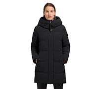 khujo Lola-YM Women's Winter Jacket Warm Quilted Jacket with Hood and High Collar XS-XXL, black, S