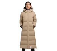 khujo Mayla2-YM Women's Winter Coat Warm Long Quilted Coat with Hood and Side Slits XS-XXL, Tao Sand, M