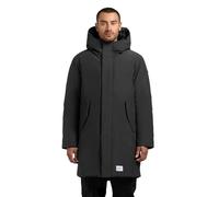 khujo Men's Warm Parka Long Winter Coat with Adjustable Hood and Magnetic Fasteners Fogg S-XXL, Obrage Grey, L