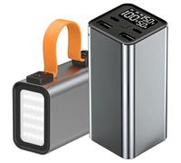 KhUkhu 100W Portable Charger Power Bank 50000Mah Fast Charging USB C Phone External Battery Pack Power Bank, LED Display Mobile Phone Portable Power Banks