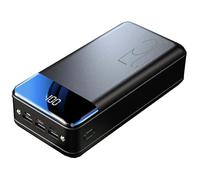 KhUkhu 50000Mah Power Bank for Outdoor Camping 2.1A High-Speed Charging Portable Charger External Battery with LED Display for Phones Tablets,Black