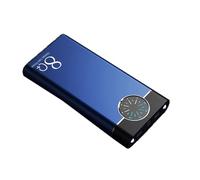 KhUkhu 80000Mah Power Bank Fast Charging External Battery Bank 2 USB Digital Display High Capacity Battery Backup Flashlight for Smart Phones Tablets,Blue