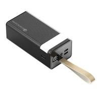 KhUkhu 80000Mah Power Bank for Outdoor Camping, Portable Charger with 2 Output& 2 Input, External Battery with LED Display for Phones Tablets,Black