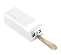 KhUkhu 80000Mah Power Bank for Outdoor Camping, Portable Charger with 2 Output& 2 Input, External Battery with LED Display for Phones Tablets,White