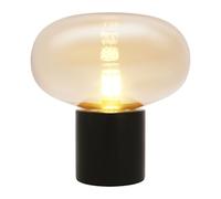 KHUKHU Art Decorative Bedside Glass Table Lamp with 12W E27 LED Bulb