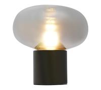 KHUKHU Art Decorative Bedside Glass Table Lamp with 12W E27 LED Bulb