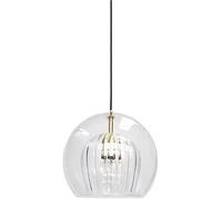 KHUKHU Clear Glass Shade Double Layer Pendant Light Creative Globe Shape Hanging Lamp Simple Metal Lamp Holder Chandelier Adjustable Cord Ceiling Lamp Energy Saving Light Fixture