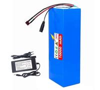 KHUKHU E-Bike Lithium Ion Battery Pack 48V 10Ah with 54.6V 2A Charger, 13S4P, Built-in BMS for 250W-500W Motors(T Plug)