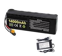 KHUKHU E-Bike Lithium Ion Battery Pack 48V 14Ah with 54.6V 2A Charger, 13S3P Electric Bicycle Scooter, Built-in BMS for 250W-500W Motor(XT90 Plug)