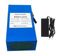 KHUKHU E-Bike Lithium Ion Battery Pack 48V 38Ah with Charger 54.6V 2A, Built-in BMS for Electric Bicycle Scooter, Compatible with 250W-1000W Motors(XT60 Plug+SM Plug)