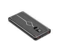 KhUkhu Fast Charge Power Bank PD22.5W Portable 20000Mah Charger Digital Display External Battery Large Capacity Thin Battery Backup with 1 Inputs And 3 Outputs,Black