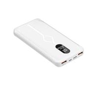 KhUkhu Fast Charge Power Bank PD22.5W Portable 20000Mah Charger Digital Display External Battery Large Capacity Thin Battery Backup with 1 Inputs And 3 Outputs,White