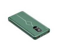 KhUkhu Fast Charge Power Bank PD22.5W Portable 20000Mah Charger Digital Display External Battery Large Capacity Thin Battery Backup with 1 Inputs And 3 Outputs,Green