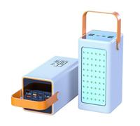 KhUkhu Laptop Power Bank/Camping Lamp Power Bank 66W Fast Charging Large Capacity Mobile Power Supply,White,100000mA