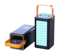KhUkhu Laptop Power Bank/Camping Lamp Power Bank 66W Fast Charging Large Capacity Mobile Power Supply,Black,50000mA