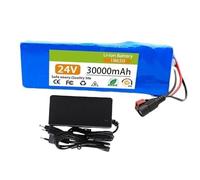 KHUKHU Lithium Ebike Battery 24V 30AH for E-Bikes, Go-Karts, and Scooters - 7S3P Rechargeable Pack with Charger(T)