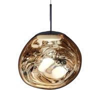 KHUKHU Pendant Lights LED,Modern Lava Glass Globe Pendant Lights,Mid Century Hanging Chandelier Kitchen Island Pendant Light, for Living Room Stairs Villa Indoor Decor Single(Amber,50cm(19.6inch))
