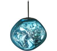 KHUKHU Pendant Lights LED,Modern Lava Glass Globe Pendant Lights,Mid Century Hanging Chandelier Kitchen Island Pendant Light, for Living Room Stairs Villa Indoor Decor Single(A,50cm(19.6inch))
