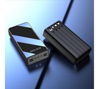 KhUkhu Portable Charger Power Bank Fast Charging External Battery Pack Large Capacity Power Bank 50000Ma/Comes with Four Wire Mobile Power/Portable Charger Power Banks,Black