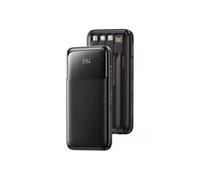 KhUkhu Portable Power Bank, 20000Mah, 37W PD Charging, LED Display, 4 Multi-Port Charging, 4 Built-In Cables