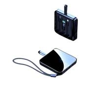 KhUkhu Power Bank 20000 Mah Fast Charge Ultra-Thin Compact Portable Mini Suitable for Android Phones,Black