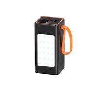 KhUkhu Power Bank 50000 Mah Fast Charging with Built-In Cable Large Capacity Outdoor Camping Lamp Mobile Power Supply