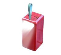 KhUkhu Power Bank 80000Mah Portable Charger External Battery Pack with LCD Digital Display 3 Inputs 4 Outputs Fast Charging Powerbank,Red