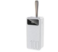 KhUkhu Power Bank 80000Mah USB C Large Battery Pack with LED Display, 18W Fast Charging Large Powerbank, Portable Charger Compatible with Smartphones Tablets,White