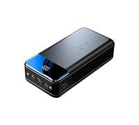 KhUkhu Power Bank Fast Charging 50000Mah Portable Charger, High Capacity 3 Outputs Phone Battery Pack with Flashlight & LED Display External Battery Compatible with 99% of USB Devices,Black