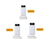 KhUkhu Power Bank for Outdoor Camping Portable Charger with 8 Output& 3 Input External Battery with LED Display for Phones Tablets,Black,100000mAh