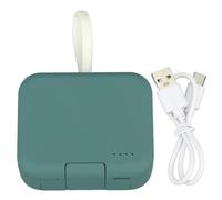 KhUkhu Power Bank, Portable Phone Charger 2 Output Interfaces Compact Size Large Capacity Back Clip Type C Input for Outdoor