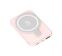 KhUkhu Power Bnak 5000 Mini Portable Mah Magnetic Wireless Charging Fast Charging Wireless Bank Mobile Power Bank,Pink