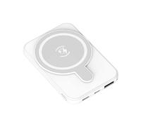 KhUkhu Power Bnak 5000 Mini Portable Mah Magnetic Wireless Charging Fast Charging Wireless Bank Mobile Power Bank,White