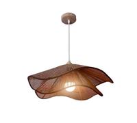 KHUKHU Retro Hemp Rope Restaurant Chandelier Modern Corridor Artistic Rustic Ceiling Hanging Light Fixture Chinese Simple Creative Decorative Personality Lampshade(C,40cm/15.7in)