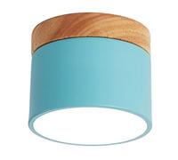 KHUKHU Round Downlight LED Ceiling Lamp Three-Color Dimmable Flush Mount Light Fixture Close to Ceiling Light Fixtures Corridor Decorative Light Home Nordic Entrance Hallway Macaron Light(A)