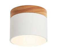 KHUKHU Round Downlight LED Ceiling Lamp Three-Color Dimmable Flush Mount Light Fixture Close to Ceiling Light Fixtures Corridor Decorative Light Home Nordic Entrance Hallway Macaron Light(B)