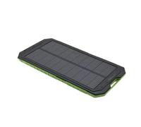 KhUkhu Solar Bank 10000Mah | Portable USB Solar Charger with Outputs & Inputs + LED Flashlight, Waterproof Solar Panel Solar Cell Pack, Fast Charging Battery Pack,Green