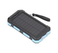 KhUkhu Solar Power Bank, 30000Mah Capacity Dual USB Port Portable Solar Powered Backup Power Bank Power Bank Solar Charger for Outdoor Camping Hiking