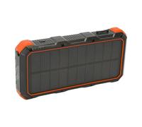 KhUkhu Solar Power Bank Charger, ABS 36800Mah 5V 3A Portable Outdoor Fast Charging Solar Charger,Orange