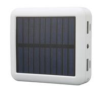 KhUkhu Solar Power Bank, Portable Charger 20000mAh, 4 USB Ports Waterproof Solar Charger with Charging Cable for Outdoor, Hiking, Camping,White
