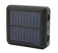 KhUkhu Solar Power Bank, Portable Charger 20000mAh, 4 USB Ports Waterproof Solar Charger with Charging Cable for Outdoor, Hiking, Camping,Black