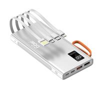 KhUkhu Two-Way PD66W Mobile Power Bank, Thin, Fast Charging, Large Capacity 20,000 Mah Power Bank, Suitable for Various Mobile Phone/Digital Charging Devices,White
