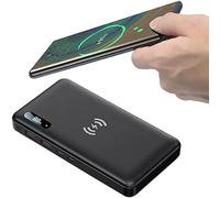 KhUkhu Wireless Power Bank 30000Mah PD 15W Portable Charger QC3.0/QC4.0/SCP Fast Charging with 2 Input And 3 Output (Qi & USB C) External Battery for Phones, Tablets