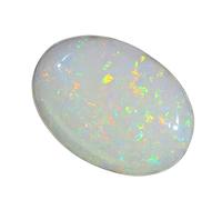 Khushbu Gems 10.25 to 10.50 Ratti Multi Fire Opal Stone Natural Oval Shape Australian Fire Opal Loose Gemstone with Lab Certified for Men and Women, free size, Natural