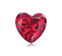 Khushbu Gems 11.00 Carat Quality (Heart Shape) Natural Burma Ruby Manic Unheated (Pendant/Locket and Ring Size) Gemstone or Women and Men (Lab Certified), Free Size, Natural