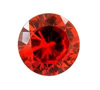 Khushbu Gems 11.00 Ratti American Diamond Cubic Red Zircon Stone Zirconia Gemstone Original Certified Natural Red Cubic Zirconia Loose Gemstone Red Cubic Zirconia (American